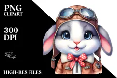 Vibrant Smiling Baby Bunny, Transparent PNG Product Image 2
