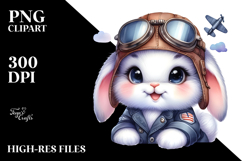 Vibrant Smiling Baby Bunny, High-Res PNG Product Image 2
