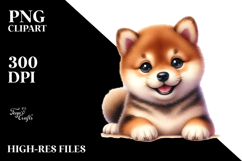 Baby Shiba Inu with Big Eyes PNG Product Image 2