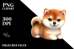 Baby Shiba Inu with Big Eyes PNG Product Image 2