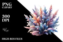 Glossy Lobelia with Material | Watercolor Clipart Product Image 1