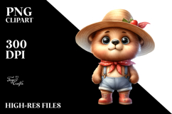 Funny Bear Big Eyes Clipart Product Image 2