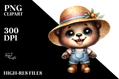Funny Bear Big Eyes Clipart Product Image 2