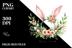 Easter Girly Bunny Ears PNG Product Image 2
