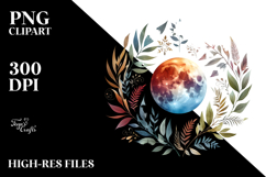 Vibrant Boho Moon Clipart Product Image 2