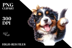 Cute Bernese Mountain Dog, Transparent PNG Product Image 2