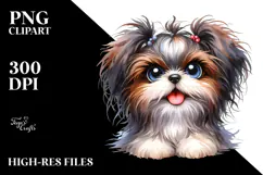 Happy Shih Tzu, Transparent PNG Product Image 2