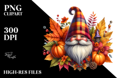 Vibrant Autumn Gnome PNG Product Image 2
