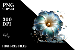 Abstract Morning Glory Material PNG Product Image 2