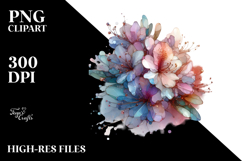 Abstract Rhododendron Splash PNG Product Image 2