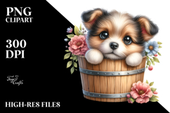 Cute Baby Cat with Flowers PNG Product Image 2