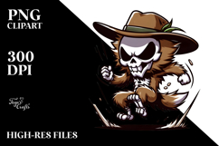 Happy Dancing Skull, PNG Product Image 2