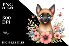 Baby Malinois with Big Eyes PNG Product Image 2