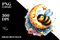Vibrant Bee &amp; Moon On Stars Teacup Product Image 2