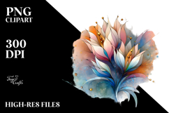Abstract Snowdrop, PNG Product Image 2