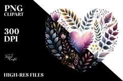 Watercollor Heart PNG Product Image 2