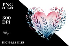 Watercollor Heart PNG Product Image 2