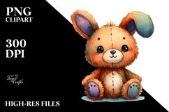 Colorful Rabbit Plush Clipart Product Image 1
