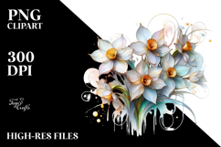 Shiny Narcissus Made of PNG Product Image 2