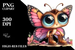 Sublimation Clipart Butterfly Human-like Big Shoes Product Image 3