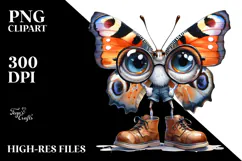 Butterfly Large Shoes | Sublimation Clipart Product Image 2