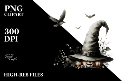 Simple Halloween Cat Image PNG Product Image 2