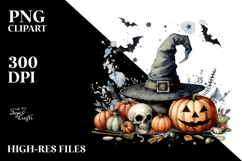 Simple Halloween Cat Image PNG Product Image 2