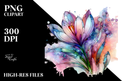 Vibrant Stained Crocus PNG Product Image 2