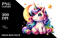 Cute Unicorn, PNG Product Image 2