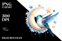 Hummingbird &amp; Moon On Stars Product Image 2