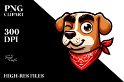 Dog with Bandana, PNG Product Image 2