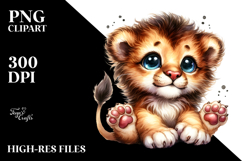Cute Baby Lion PNG Product Image 2