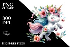 Baby Unicorn Dancing Sublimation | Clipart Product Image 3