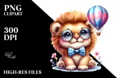 Happy Baby Lion PNG Product Image 2