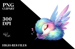 Vibrant Watercolor Pastel Cute Hummingbird | Sublimation | Product Image 2