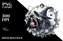 Gothic Evil Witch PNG Product Image 2