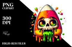 Funny Ghoul Girl with Oversized es, High-Res PNG Product Image 2