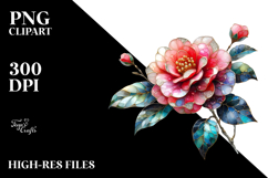 Camellia with Metallic PNG Product Image 2