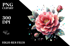Camellia with Metallic PNG Product Image 2