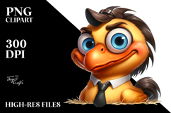 Funny Horse Chick Tie Clipart Product Image 2