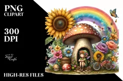 detailed mushroom fairy house Product Image 1