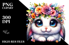 Crazy Eyes Baby Rabbit PNG Product Image 2