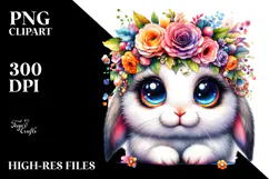 Crazy Eyes Baby Rabbit PNG Product Image 2