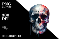Grungy Skull PNG Product Image 2