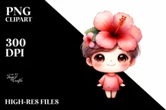 Colorful Watercolor Cute Hibiscus Product Image 3
