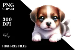 Cute Baby Puppy PNG Product Image 2