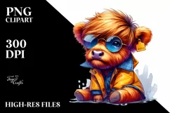 modest baby highlandcow, Transparent PNG Product Image 3