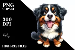 Crazy Bernese Mountain Dog Funny | Mothers Day Clipart Product Image 1