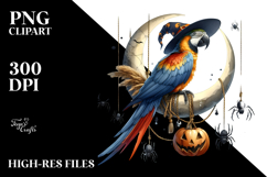 Macaw Halloween Party PNG Product Image 2