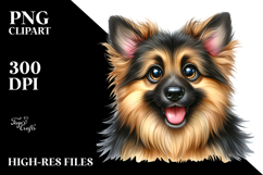 Happy Cartoon German Shepherd, Transparent PNG Product Image 2